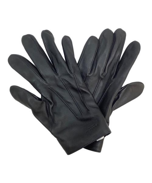COACH（コーチ）COACH (コーチ) レザーグローブ ブラックの古着・服飾アイテム