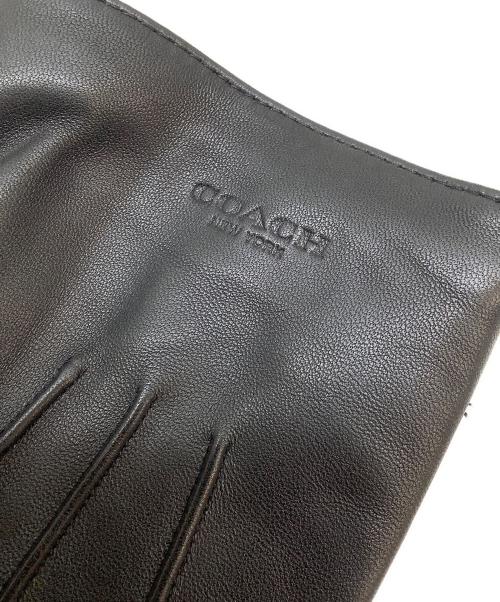 COACH（コーチ）COACH (コーチ) レザーグローブ ブラックの古着・服飾アイテム