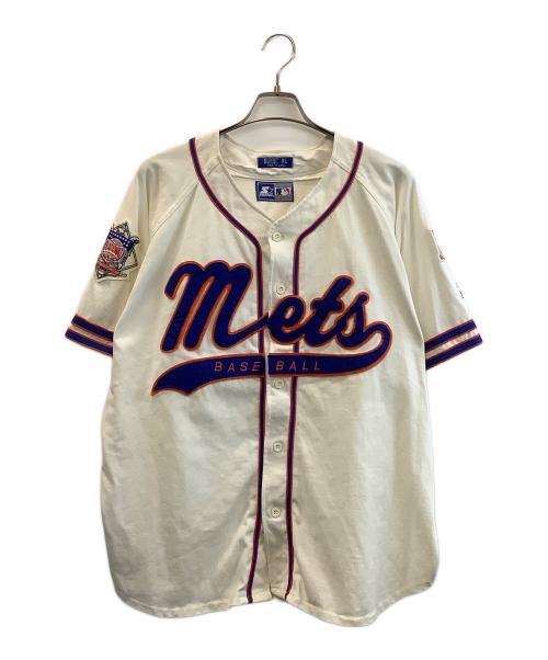 STARTER（スターター）STARTER (スターター) ゲームシャツ ホワイト×ブルー サイズ:XLの古着・服飾アイテム