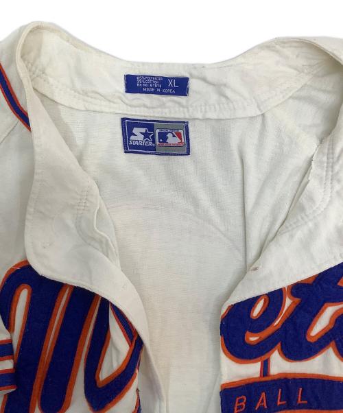 STARTER（スターター）STARTER (スターター) ゲームシャツ ホワイト×ブルー サイズ:XLの古着・服飾アイテム