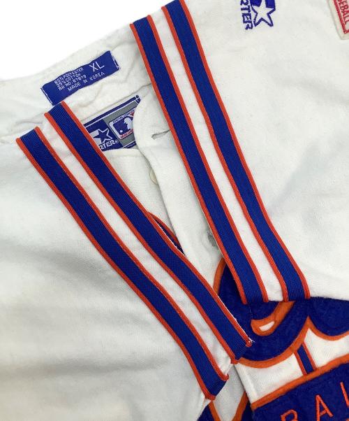 STARTER（スターター）STARTER (スターター) ゲームシャツ ホワイト×ブルー サイズ:XLの古着・服飾アイテム