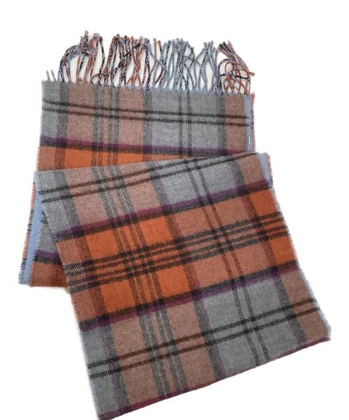 Vivienne Westwood（ヴィヴィアンウエストウッド）Vivienne Westwood (ヴィヴィアンウエストウッド) マフラー オレンジ×ブルーの古着・服飾アイテム