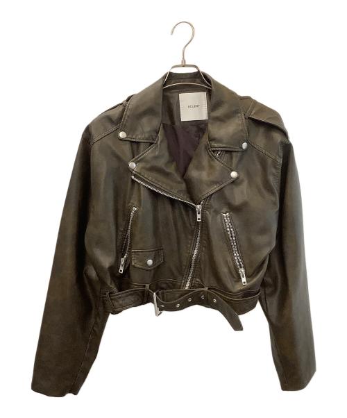 ACLENT（アクレント）ACLENT (アクレント) フェイクレザージャケット ブラウン サイズ:Fの古着・服飾アイテム
