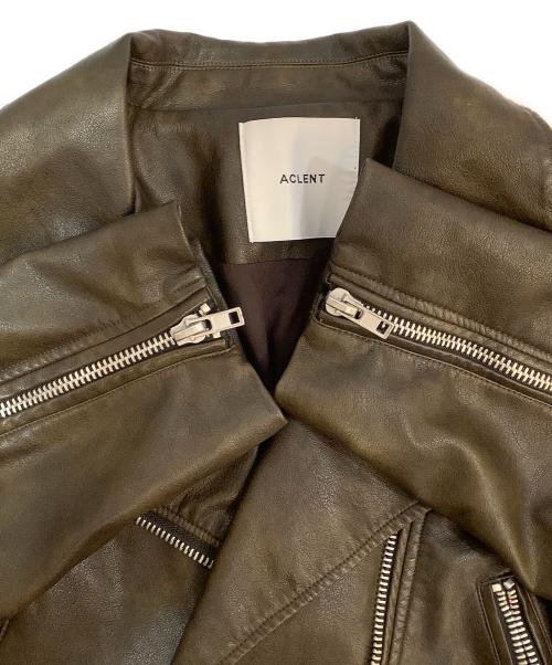 ACLENT（アクレント）ACLENT (アクレント) フェイクレザージャケット ブラウン サイズ:Fの古着・服飾アイテム