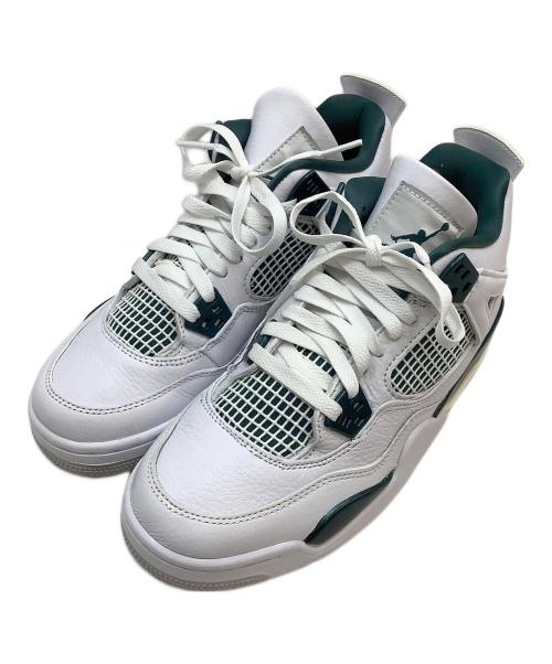 NIKE（ナイキ）NIKE (ナイキ) AIR JORDAN 4 RETRO ホワイト×グリーン サイズ:24の古着・服飾アイテム