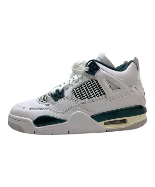 NIKE（ナイキ）NIKE (ナイキ) AIR JORDAN 4 RETRO ホワイト×グリーン サイズ:24の古着・服飾アイテム