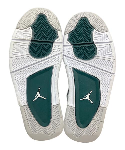 NIKE（ナイキ）NIKE (ナイキ) AIR JORDAN 4 RETRO ホワイト×グリーン サイズ:24の古着・服飾アイテム