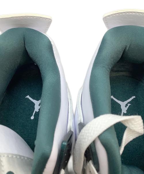 NIKE（ナイキ）NIKE (ナイキ) AIR JORDAN 4 RETRO ホワイト×グリーン サイズ:24の古着・服飾アイテム
