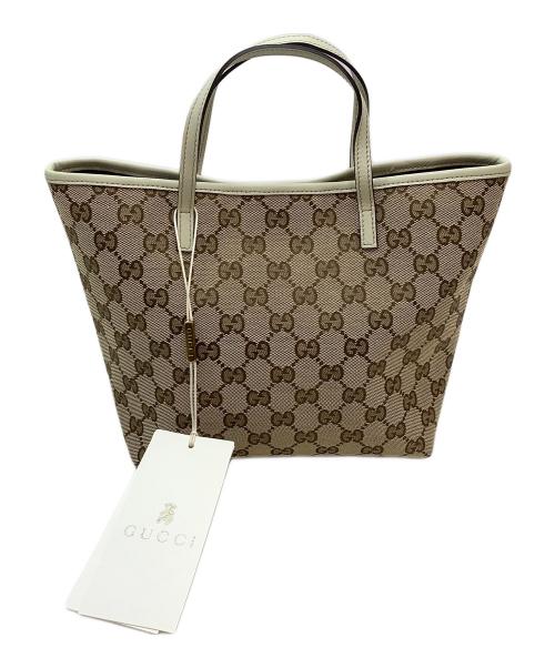 GUCCI（グッチ）GUCCI (グッチ) ハンドバッグ ベージュの古着・服飾アイテム