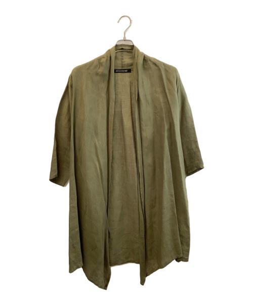 mizuiro-ind（ミズイロインド）mizuiro-ind (ミズイロインド) ロングカーディガン オリーブ サイズ:なしの古着・服飾アイテム