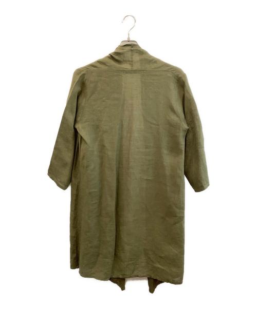 mizuiro-ind（ミズイロインド）mizuiro-ind (ミズイロインド) ロングカーディガン オリーブ サイズ:なしの古着・服飾アイテム