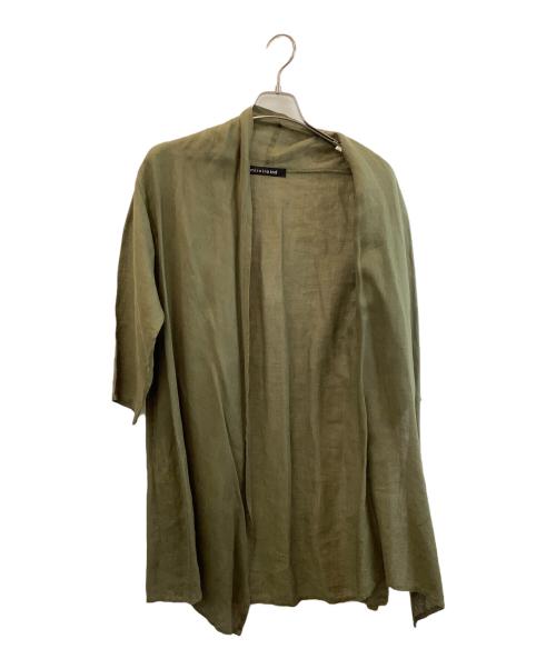 mizuiro-ind（ミズイロインド）mizuiro-ind (ミズイロインド) ロングカーディガン オリーブ サイズ:なしの古着・服飾アイテム