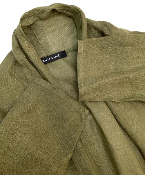 mizuiro-ind（ミズイロインド）mizuiro-ind (ミズイロインド) ロングカーディガン オリーブ サイズ:なしの古着・服飾アイテム