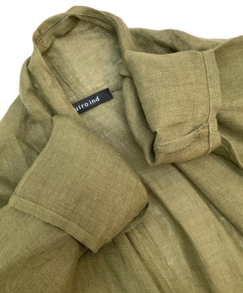 mizuiro-ind（ミズイロインド）mizuiro-ind (ミズイロインド) ロングカーディガン オリーブ サイズ:なしの古着・服飾アイテム