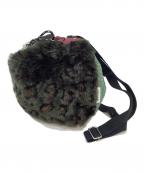 sacaiサカイ）の古着「巾着2WAYショルダーバッグ」｜グリーン×ブラック