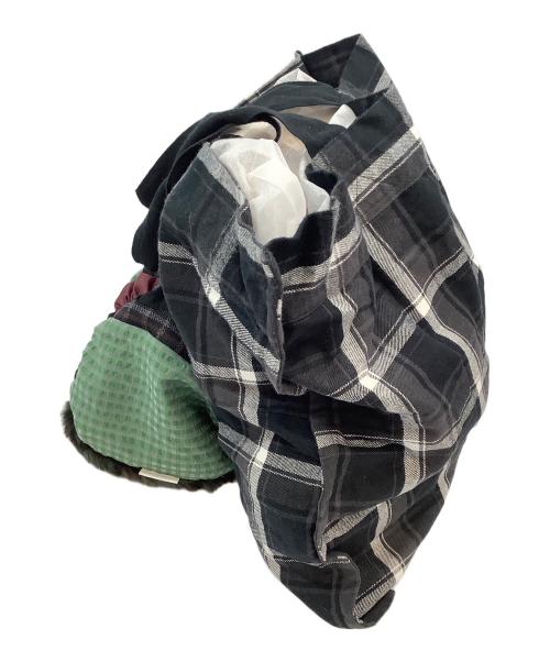 sacai（サカイ）sacai (サカイ) 巾着2WAYショルダーバッグ グリーン×ブラックの古着・服飾アイテム