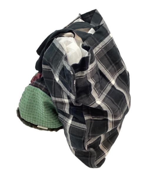 sacai（サカイ）sacai (サカイ) 巾着2WAYショルダーバッグ グリーン×ブラックの古着・服飾アイテム