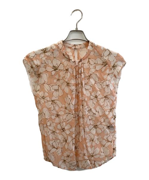 TOMORROW LAND collection（トゥモローランドコレクション）TOMORROW LAND collection (トゥモローランドコレクション) フラワープリントブラウス オレンジ サイズ:36の古着・服飾アイテム