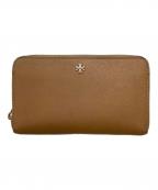 TORY BURCHトリーバーチ）の古着「ラウンドファスナー財布」｜ブラウン