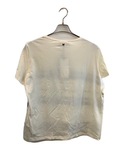 WEEKEND Max Mara（ウィークエンド マックスマーラ）WEEKEND Max Mara (ウィークエンド マックスマーラ) 刺繍カットソー アイボリー×ブルー サイズ:L 未使用品の古着・服飾アイテム