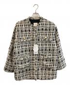 BEAMS HEARTビームスハート）の古着「ツイードジャケット」｜ホワイト×ブラック