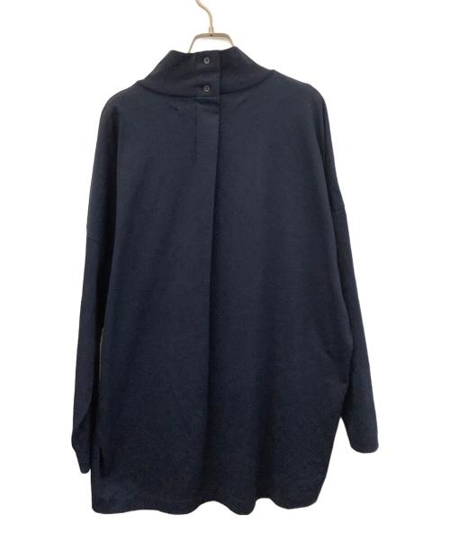 My Beautiful Landlet（マイビューティフルランドレット）My Beautiful Landlet (マイビューティフルランドレット) ハイネックＴシャツ ネイビーの古着・服飾アイテム