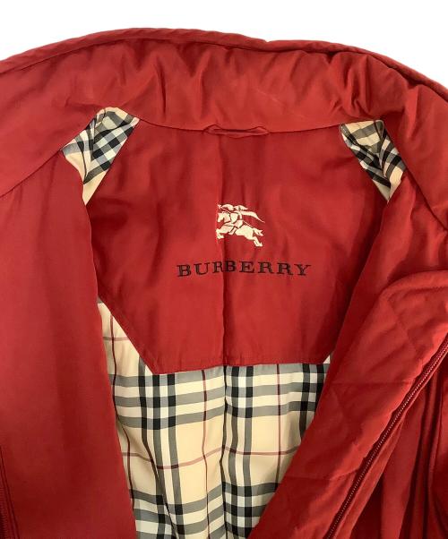 BURBERRY（バーバリー）BURBERRY (バーバリー) 中綿コート レッド サイズ:不明の古着・服飾アイテム