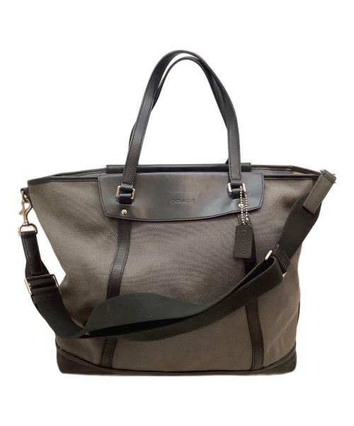 COACH（コーチ）COACH (コーチ) ショルダーバッグ ブラック×グレーの古着・服飾アイテム