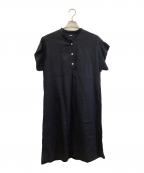 MARGARET HOWELLマーガレットハウエル）の古着「リネンワンピース」｜ネイビー