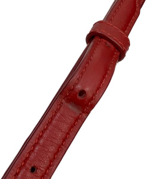 COACH（コーチ）COACH (コーチ) ショルダーバッグ レッド×ブラウンの古着・服飾アイテム