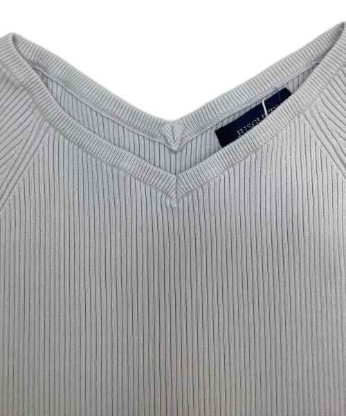 JUSGLITTY（ジャスグリッティー）JUSGLITTY (ジャスグリッティー) ニットワンピース ライトグレー サイズ:2の古着・服飾アイテム