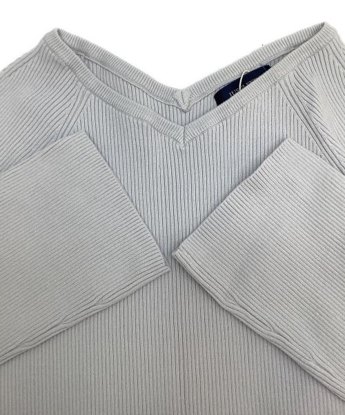 JUSGLITTY（ジャスグリッティー）JUSGLITTY (ジャスグリッティー) ニットワンピース ライトグレー サイズ:2の古着・服飾アイテム