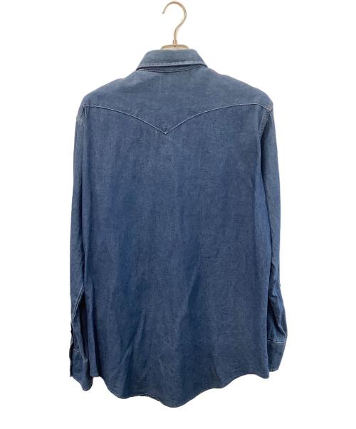 Wrangler（ラングラー）Wrangler (ラングラー) ウエスタンシャツ インディゴ サイズ:16 1/2の古着・服飾アイテム