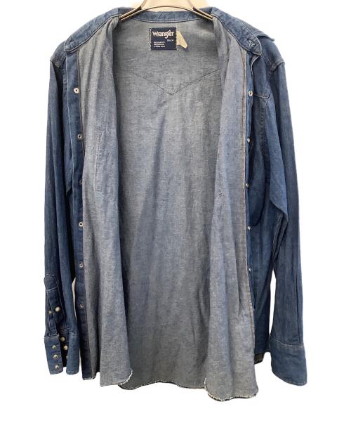 Wrangler（ラングラー）Wrangler (ラングラー) ウエスタンシャツ インディゴ サイズ:16 1/2の古着・服飾アイテム