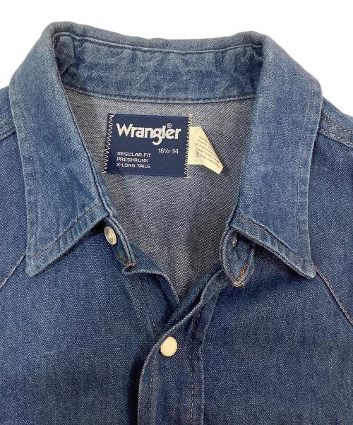 Wrangler（ラングラー）Wrangler (ラングラー) ウエスタンシャツ インディゴ サイズ:16 1/2の古着・服飾アイテム