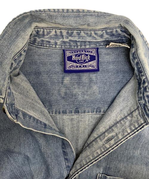 Hard Rock cafe（ハードロックカフェ）Hard Rock cafe (ハードロックカフェ) デニムシャツ インディゴ サイズ:Lの古着・服飾アイテム
