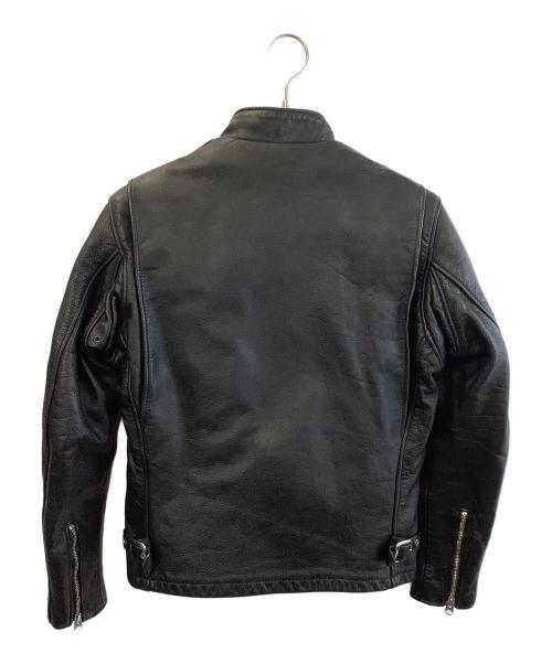 Schott（ショット）Schott (ショット) シングルライダースジャケット ブラック サイズ:34の古着・服飾アイテム