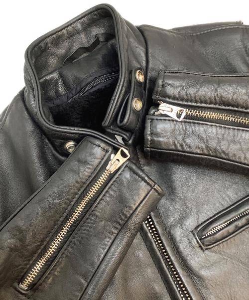 Schott（ショット）Schott (ショット) シングルライダースジャケット ブラック サイズ:34の古着・服飾アイテム