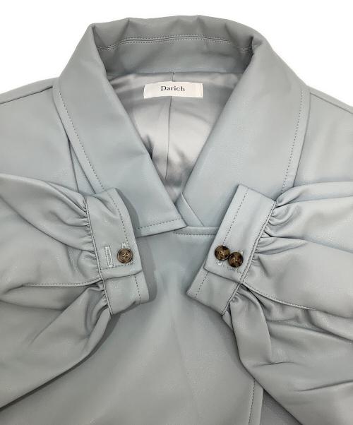 darich（ダーリッチ）darich (ダーリッチ) ドッキングデザインコート ブルー サイズ:Freeの古着・服飾アイテム