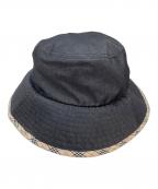 BURBERRY GOLFバーバリーゴルフ）の古着「バケットハット」｜ブラック