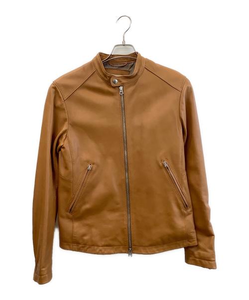 BEAUTY&YOUTH UNITED ARROWS（ビューティーアンドユースユナイテッドアローズ）BEAUTY&YOUTH UNITED ARROWS (ビューティーアンドユースユナイテッドアローズ) シングルライダースジャケット キャメル サイズ:Mの古着・服飾アイテム