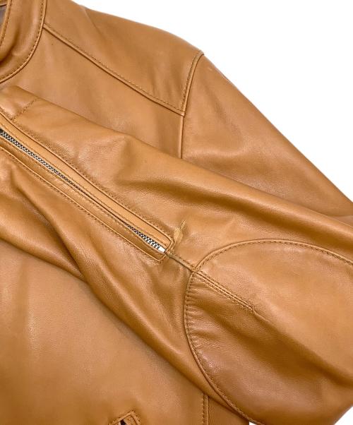 BEAUTY&YOUTH UNITED ARROWS（ビューティーアンドユースユナイテッドアローズ）BEAUTY&YOUTH UNITED ARROWS (ビューティーアンドユースユナイテッドアローズ) シングルライダースジャケット キャメル サイズ:Mの古着・服飾アイテム