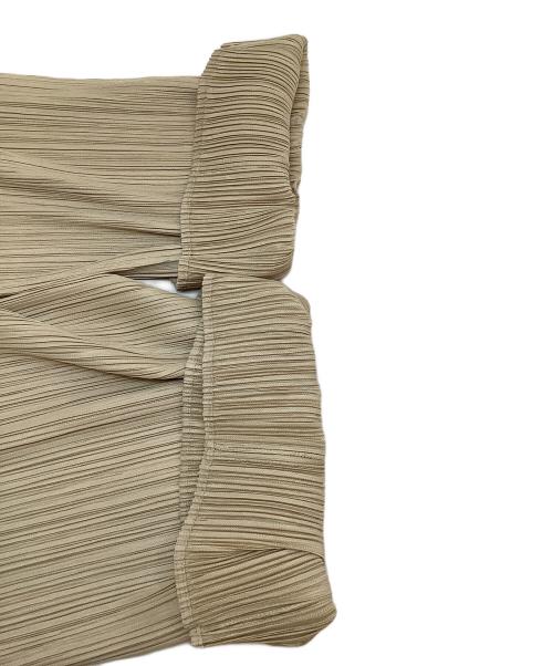 PLEATS PLEASE（プリーツプリーズ）PLEATS PLEASE (プリーツプリーズ) プリーツラップパンツ ベージュ サイズ:5の古着・服飾アイテム