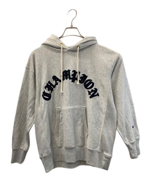 Champion REVERSE WEAVE（チャンピオン リバース ウィーブ）Champion REVERSE WEAVE (チャンピオン リバース ウィーブ) プルオーバーパーカー グレー サイズ:Mの古着・服飾アイテム