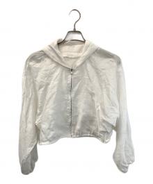 LILLIAN CARAT（リリアンカラット）の古着「ジップパーカー」｜ホワイト