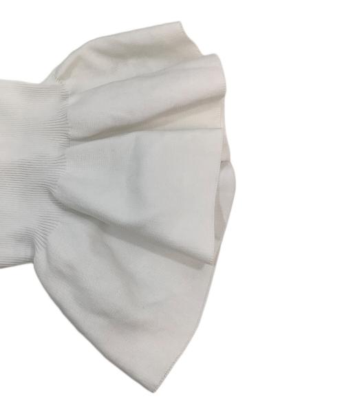 COCODEAL（ココディール）COCODEAL (ココディール) フリルペプラムニットキャミソール ホワイト サイズ:2の古着・服飾アイテム