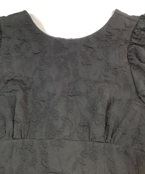 COCODEAL（ココディール）COCODEAL (ココディール) ジャカードボリュームスリーブワンピース ブラック サイズ:1の古着・服飾アイテム