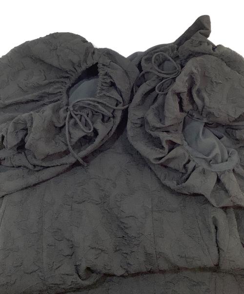 COCODEAL（ココディール）COCODEAL (ココディール) ジャカードボリュームスリーブワンピース ブラック サイズ:1の古着・服飾アイテム