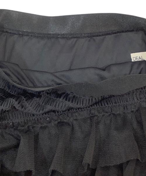 COCODEAL（ココディール）COCODEAL (ココディール) チュールティアードスカート ブラック サイズ:1の古着・服飾アイテム