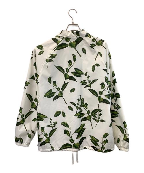 VANS（ヴァンズ）VANS (バンズ) コーチジャケット ホワイト×グリーン サイズ:Mの古着・服飾アイテム